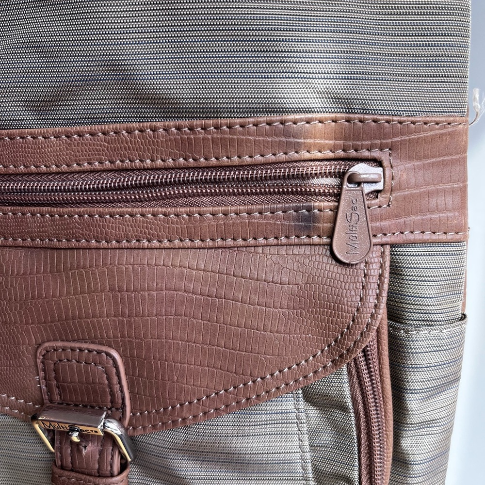 Multi Sac Women’s Stylish Brown and Tan Multisac Bag Hobo Crossbody - Picture 3 of 9